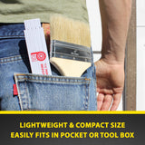 Perfect Measuring Tape Co. FR-72 Carpenter's Folding Rule Lightweight Composite Construction Ruler (Folding Yard Stick) with Easy-Read Inch Fractions PERFECT MEASURING TAPE