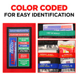 Ever-Ready Industries Outdoor Protection and Workplace First Aid Kit - Emergency Medical and Trauma Kit- Color Coded, Essential Trauma Items, Durable WoodArtSupply