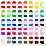 113 Piece Crochet with Yarn Set–1600 Yards Assorted Yarn 73PCS Crochet Accessories Set Including Ergonomic Hooks, Knitting Needles & More Ideal INSCRAFT