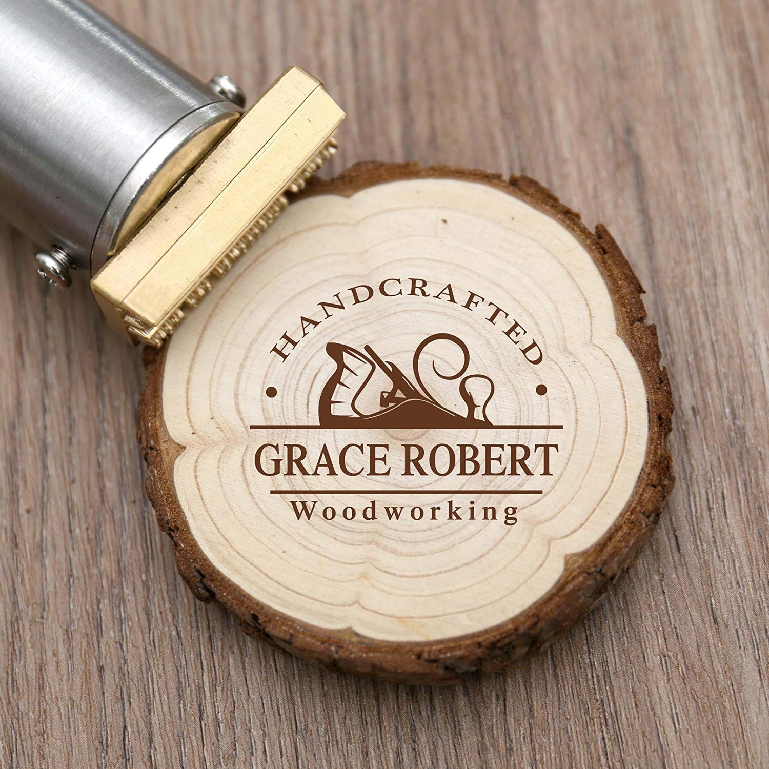 Custom Electric Branding Iron with Personalised Wood Stamp - 200W 110V (2.5") N-K