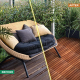 Solid Wood Interlocking Flooring Tiles (Pack of 10, 12" x 12"), Solid Wood Deck Tiles Interlocking, Patio Tiles Outdoor Interlocking Waterproof All LOAQUA