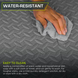 ProsourceFit Puzzle Exercise Mat ½ in, EVA Interlocking Foam Floor Tiles for Home Gym, Mat for Home Workout Equipment, Floor Padding for Kids, Grey, ProsourceFit