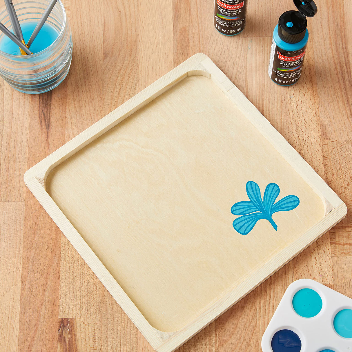 12 Pack: 9”; Square Mosaic Wood Plaque by Make Market® Make Market