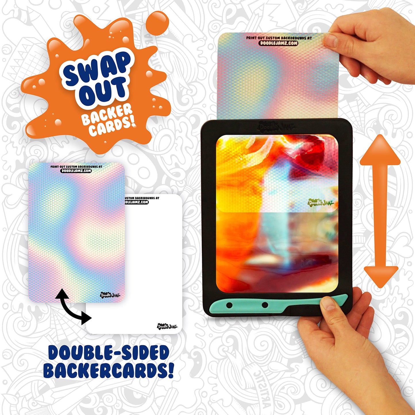 Sky Castle DoodleJamz JellyBoards — Squishy Drawing Pads Filled with Non-Toxic Sensory Gel – No-Mess Fidget Art – ASMR – Re-usable for Endless - WoodArtSupply