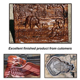 SpeTool 5Pcs Tapered Ball Nose Carving End Mill 1/8 inch Shank 0.25MM Radius (0.5MM Diameter) Tips 3D Woodworking Tool CNC Router Bits SpeTool