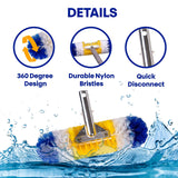 Blue Torrent Brush (12 Inches, Yellow/White/Blue) Blue Torrent Pumps