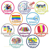 Olly Kids Craft Kits Library in a Plastic Craft Box Organizer- Craft and Art Supplies for Kids Ages 4 5 6 7 8 9 10 11 &12 Year Old Boys & Girls Olly Kids