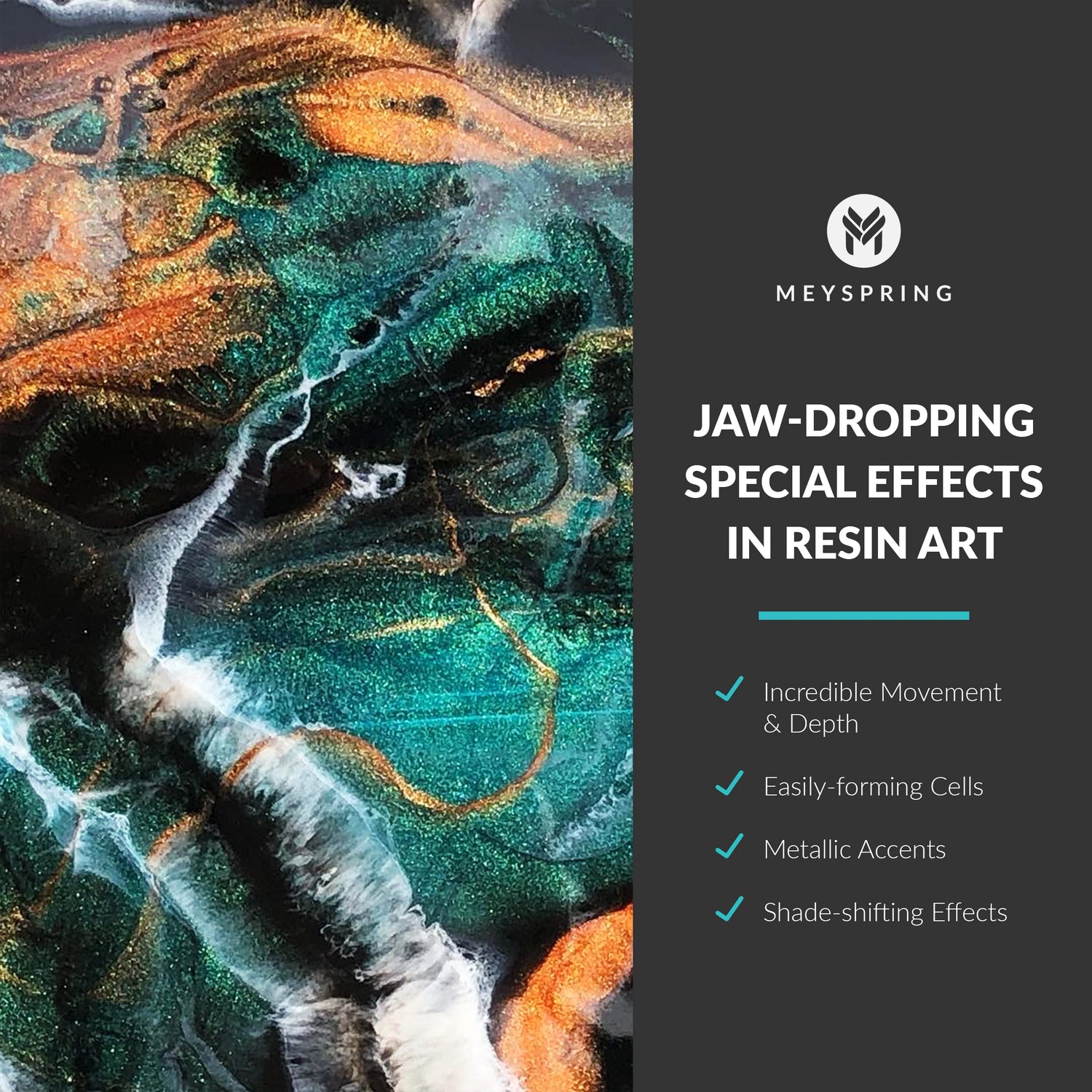 MEYSPRING Two Tone Collection - Mica Powder for Epoxy Resin - New Generation of Epoxy Resin Color Pigment - 100% Mineral, Skin-Safe, and Inert MEYSPRING