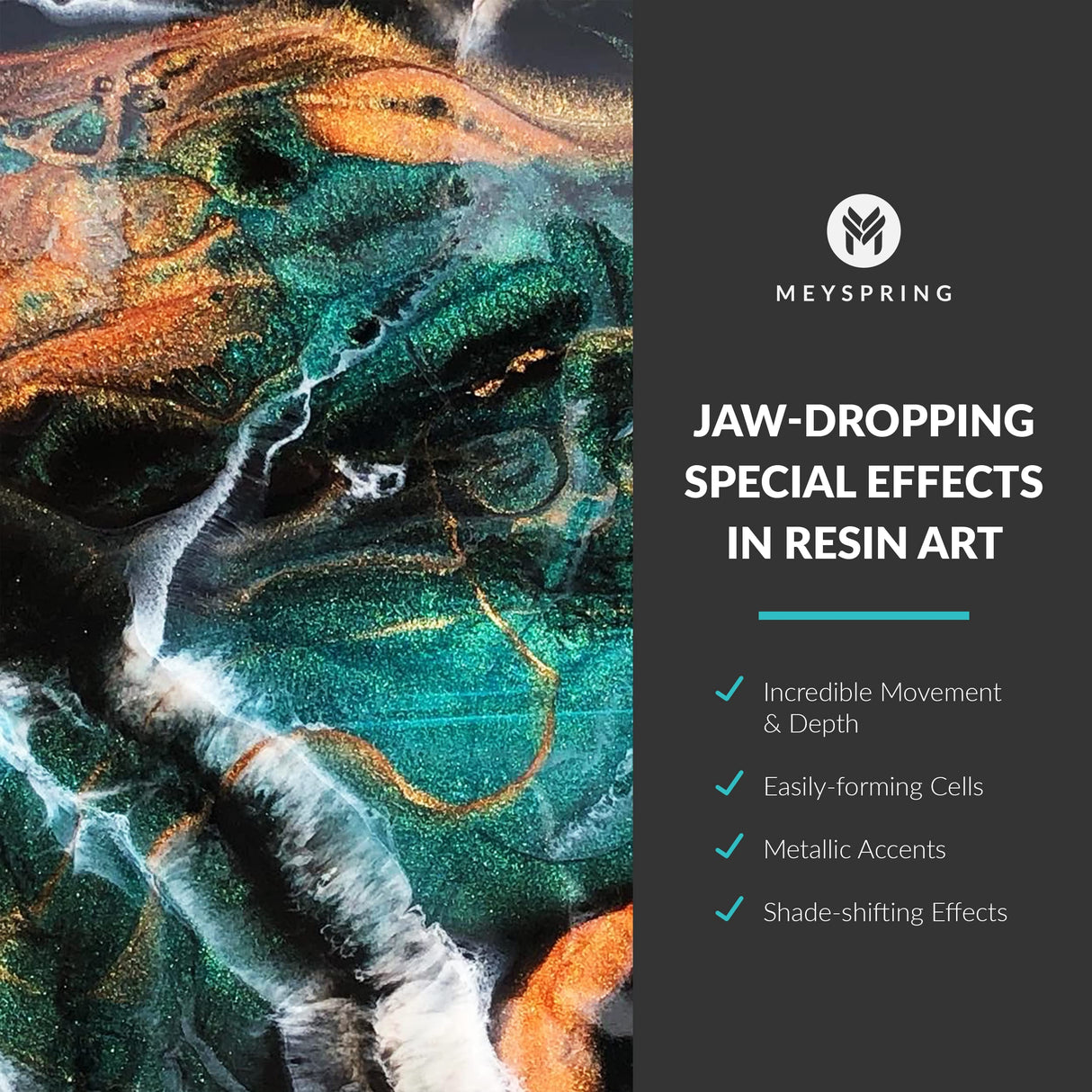 MEYSPRING Two Tone Collection - Mica Powder for Epoxy Resin - New Generation of Epoxy Resin Color Pigment - 100% Mineral, Skin-Safe, and Inert MEYSPRING