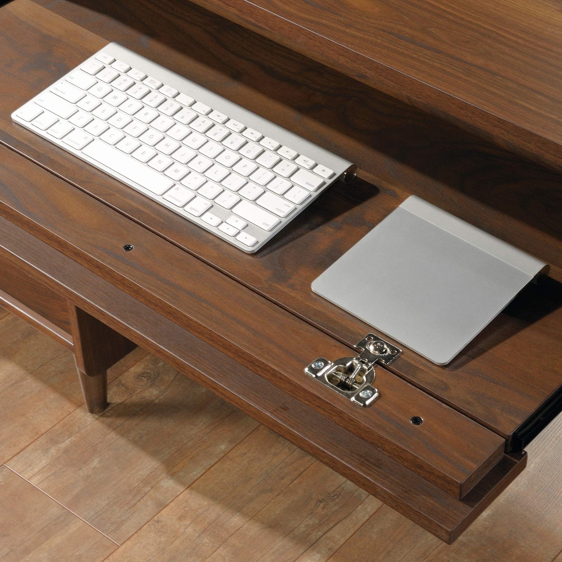 Sauder Clifford Place Executive Desk, Grand Walnut finish - WoodArtSupply