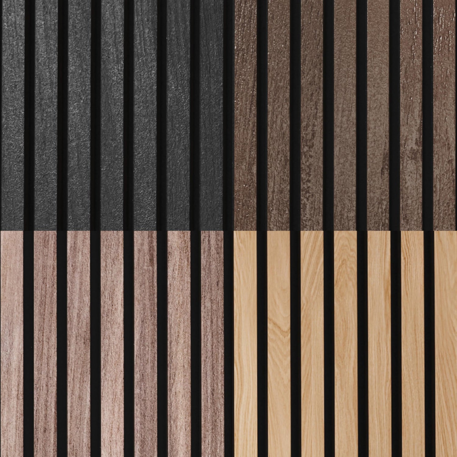 Samples-Pack Acoustic Wood Wall Panels - Wood Slat Wall Panels for Interior Wall Decor - Soundproof Wood Panels for Wall - Slat Wall Paneling - Wood COREMINDED