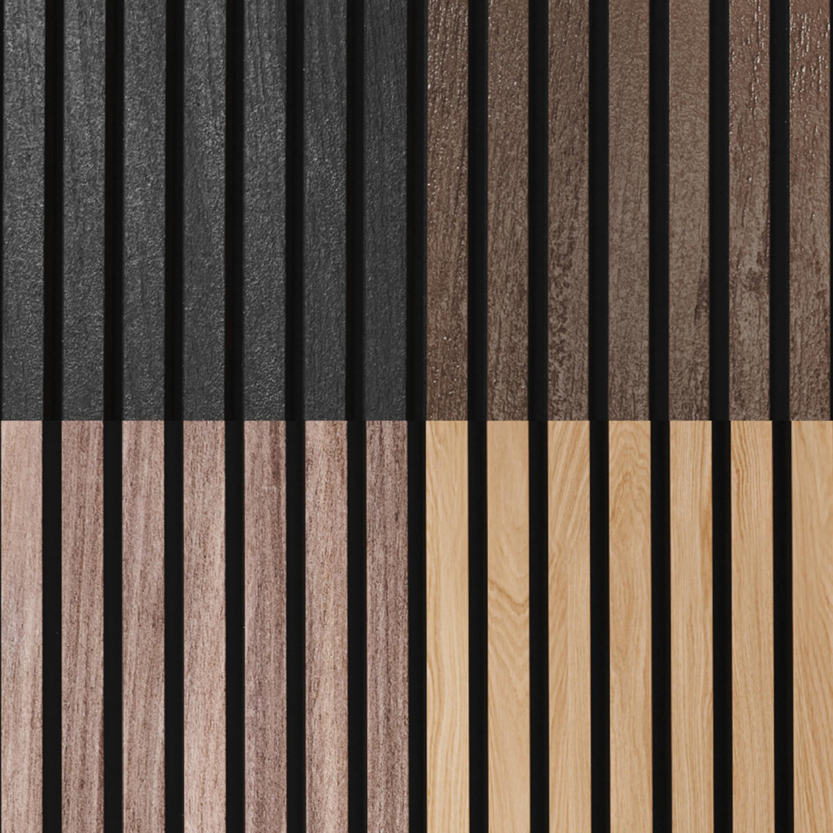 Samples-Pack Acoustic Wood Wall Panels - Wood Slat Wall Panels for Interior Wall Decor - Soundproof Wood Panels for Wall - Slat Wall Paneling - Wood COREMINDED