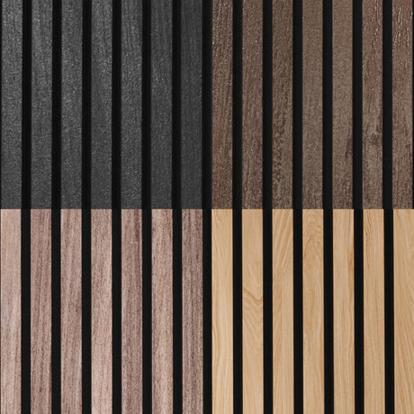 Samples-Pack Acoustic Wood Wall Panels - Wood Slat Wall Panels for Interior Wall Decor - Soundproof Wood Panels for Wall - Slat Wall Paneling - Wood COREMINDED