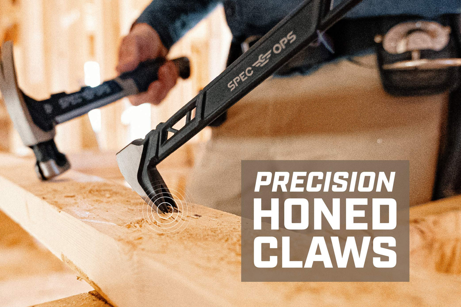 Spec Ops Tools 10" Nail Puller Cats Paw Pry Bar, High-Carbon Steel Spec Ops