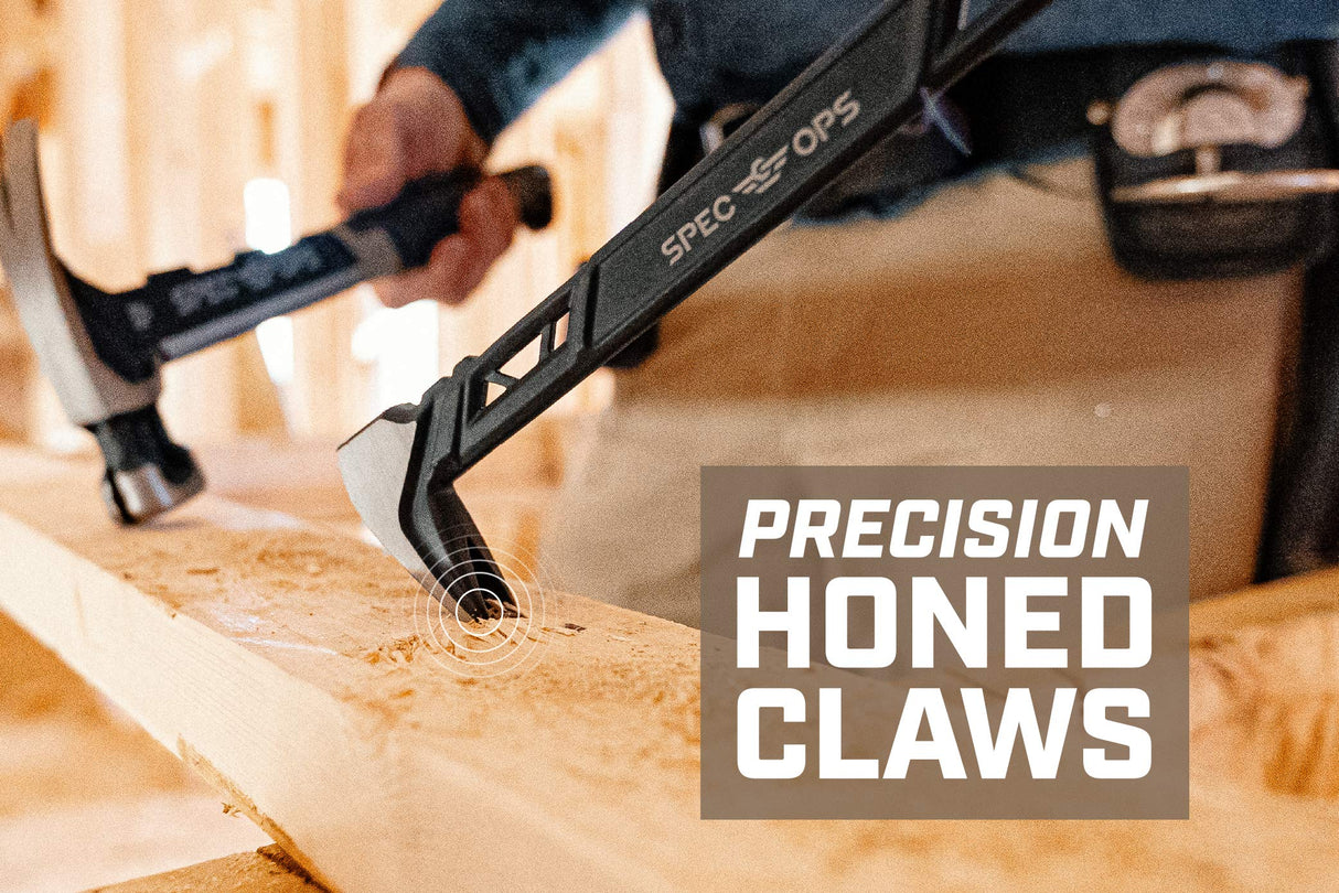 Spec Ops Tools 10" Nail Puller Cats Paw Pry Bar, High-Carbon Steel Spec Ops