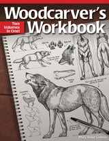 Woodcarver's Workbook: Two Volumes in One! (Fox Chapel Publishing) 16 Step-by-Step Woodcarving Projects with Illustrated Instructions, Patterns, Fox Chapel Publishing