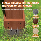 VEIKOU 10' x 12' Pergola, Patio Pergola with Solid Structure, Wood Cedar Pergolas and Gazebos with Arched Top for Deck Backyard Grill Party Garden VEIKOU