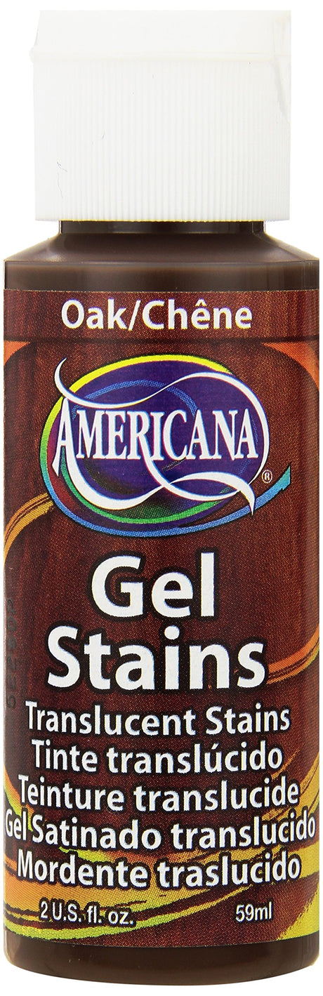 DecoArt DS30-3 Americana Gel Stains Acrylic Paint, 2-Ounce, Oak DecoArt