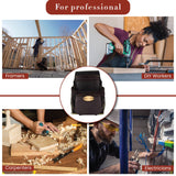 Style n Craft 10-Pocket Carpenter’s Nail & Tool Pouch, Heavy-Duty Leather Tool Pouch, Perfect and Durable Oiled Full-Grain Leather Pouch, Dark Brown Style N Craft