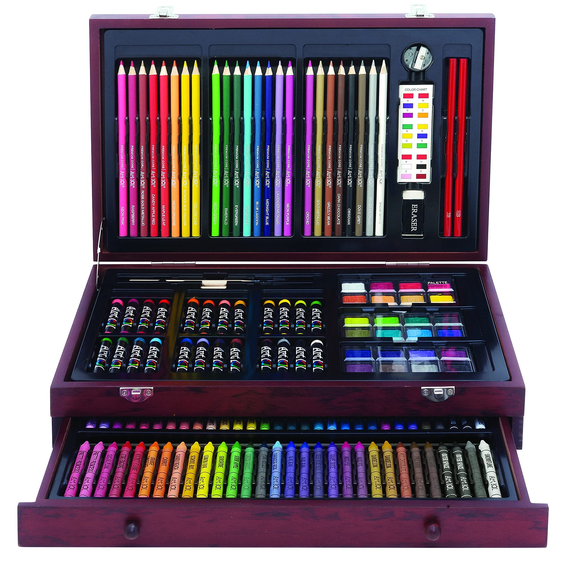 Art 101 Deluxe Art Set, Assorted Colors, 215 Pieces (53215)