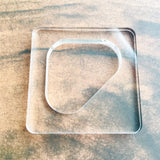 Triangle Cutting Board and Charcuterie Board Handle Template, Laser Cut Acrylic Router Template, Woodworking Router Template (2'') Phocaea