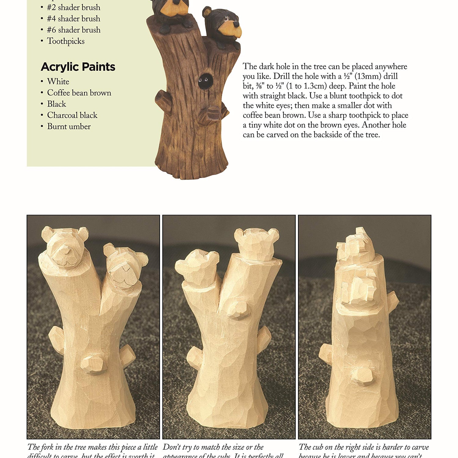 Whittling the Country Bear & His Friends: 12 Simple Projects for Beginners (Fox Chapel Publishing) Step-by-Step Instructions & Easy-to-Use Patterns Design Originals