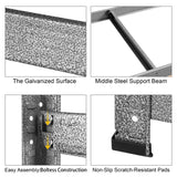 PrimeZone 2 Packs 28" W x 12" D x 59" H Garage Storage Shelves, 5 Tier Adjustable Storage Shelving Unit, Utility Standing Shelf Rack Organizer for PrimeZone