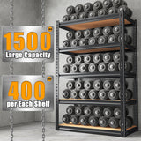 Bepatio Garage Shelving 5 Tier Garage Storage Shelves Heavy Duty Shelving Adjustable Storage Shelves Metal Shelves for Storage Loads 1500LBS Metal Bepatio