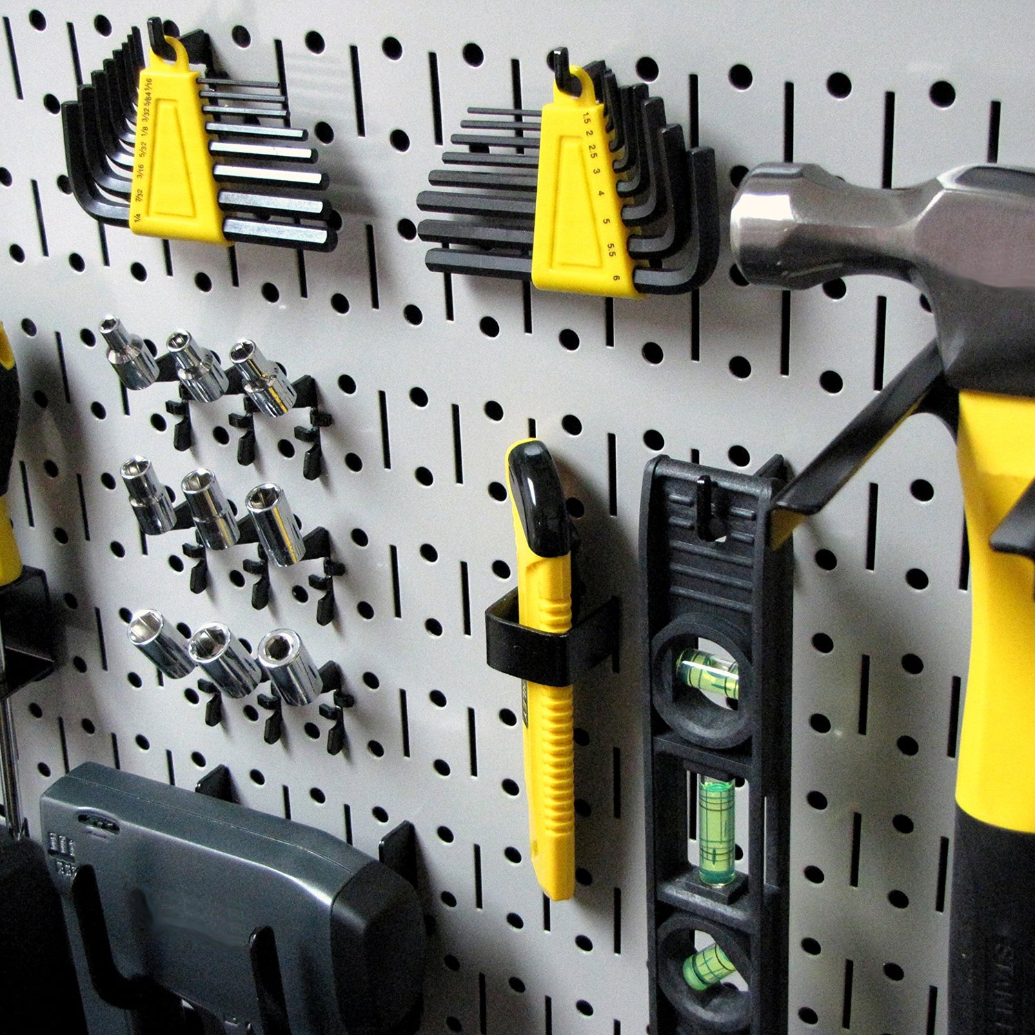 Wall Control Pegboard Value Pack - (3) Pack of Wall Control 16-Inch Tall x 32-Inch Wide Horizontal Metal Pegboards for Easy to Install Wall Home & Wall Control