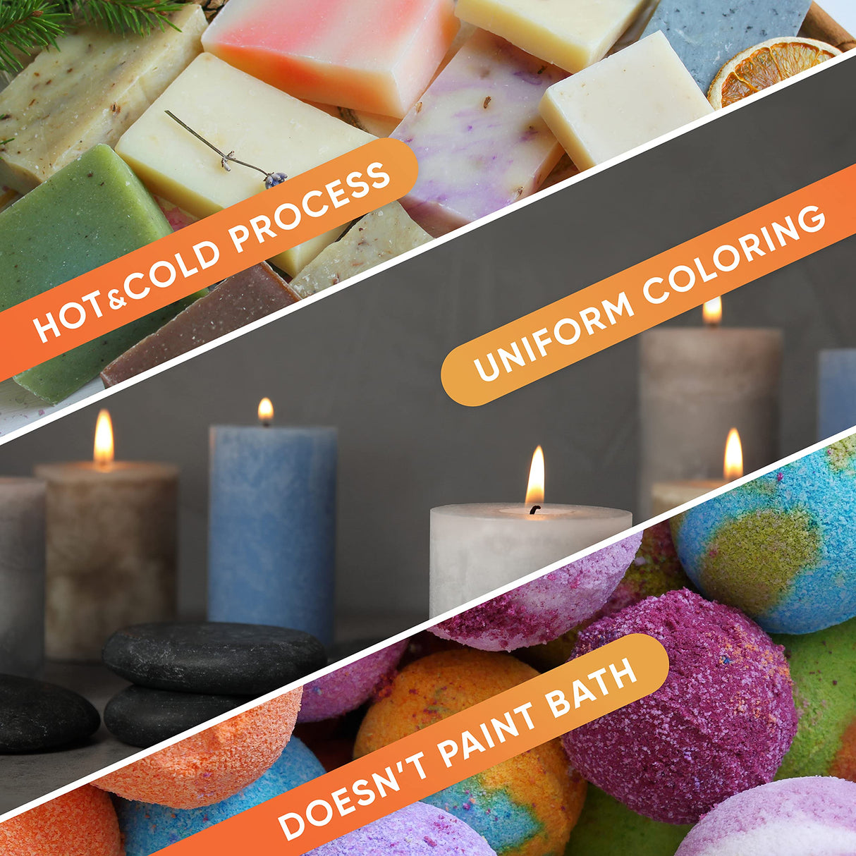 Cosmetic Grade Mica Powder 24x0.15 Oz Color Set Assortment - Organic Coloring Pigment for Epoxy, Soap Making, Lip Gloss, Body Butter, Candle Making, CRAFTISS