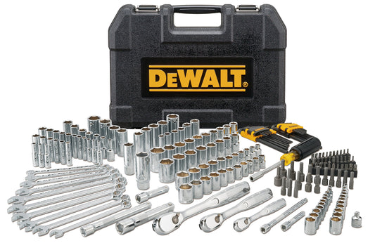 DEWALT Mechanics Tool Set, 1/4" & 3/8" & 1/2" Drive, SAE/Metric, 205-piece (DWMT81534) - WoodArtSupply