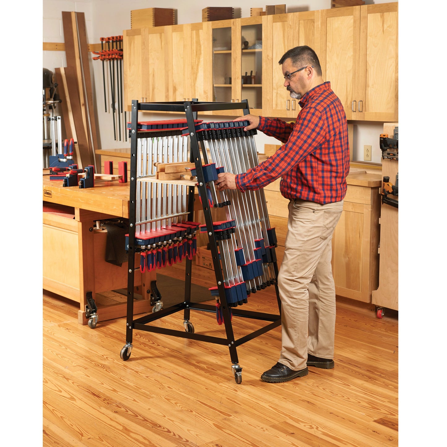 WoodRiver Mobile Clamp and Storage Rack