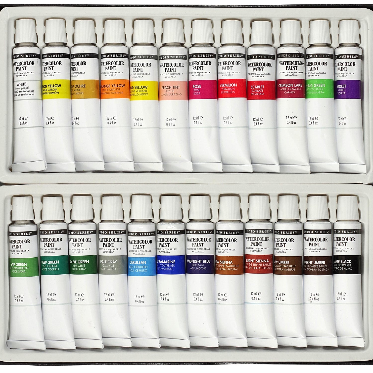 Studio Series Artist's Watercolor Paint Set (24 colors) PETER PAUPER PRESS