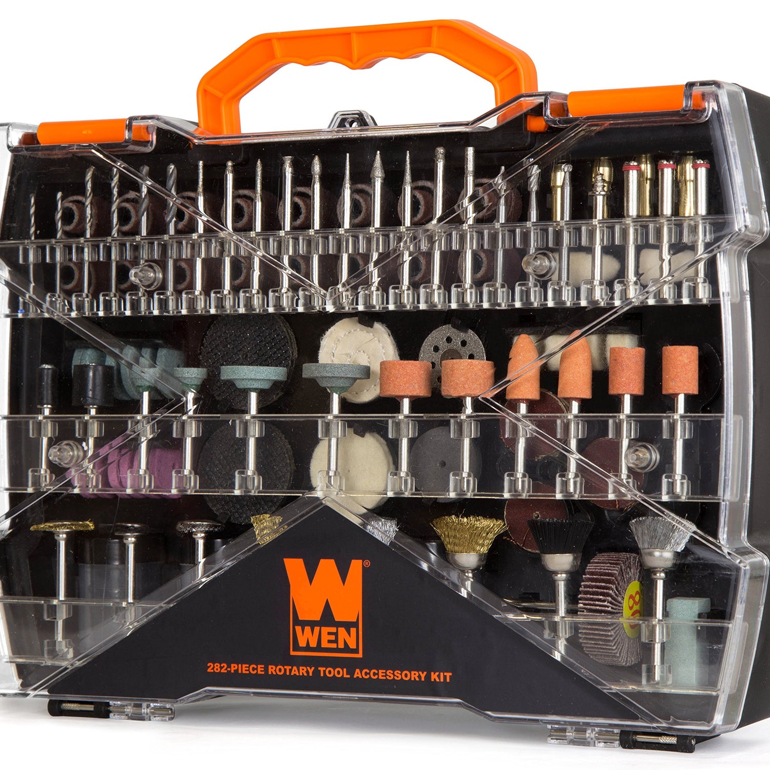 WEN 230282A 282-Piece Rotary Tool Accessory Kit with Carrying Case WEN