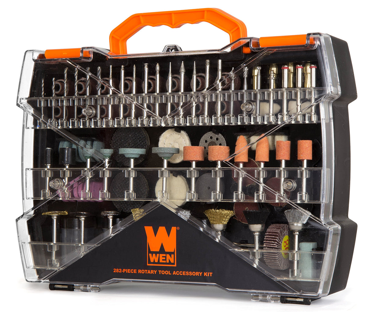 WEN 230282A 282-Piece Rotary Tool Accessory Kit with Carrying Case WEN