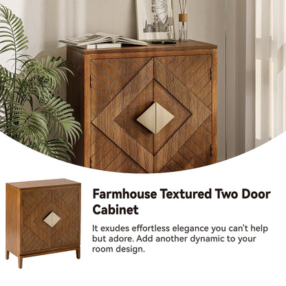 COZAYH Farmhouse Storage Cabinet Accent Sideboard Wood Buffet Cabinet with 2-Door for Living Room, Hallway, Bedroom, Dining Room - WoodArtSupply