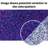 Fuchsia Azure Fusion Glitz | 1 Sheet of 3mm (1/8th Inch), 12x19 inch, Glowforge Performance Series CO2 Laser Ready, Glitter cast Acrylic, Craft Craft Closet