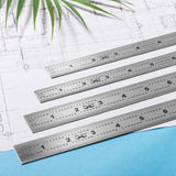 Mr. Pen- Machinist Ruler, 4 Pack (6, 8, 12, 14 inch), Metric Ruler, Millimeter Ruler, (1/64, 1/32, mm and .5 mm), 6 inch Ruler, Stainless Steel Ruler Mr. Pen
