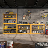 REIBII 40" W Garage Shelving Heavy Duty Storage Shelves Load 2000LBS Heavy Duty Shelving Adjustable 5 Tier Wire Metal Shelves for Storage Rack Pantry REIBII