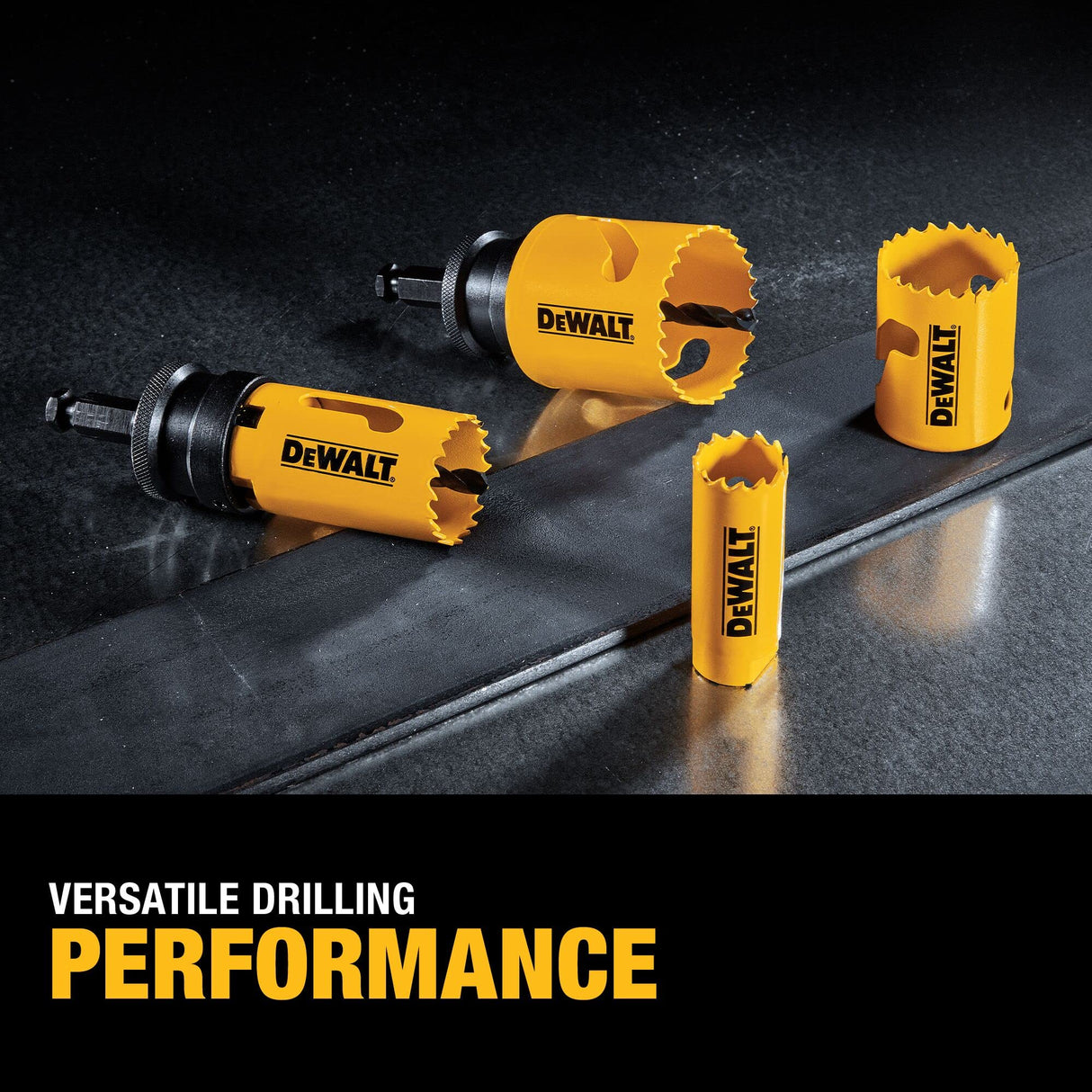 DEWALT Bi-Metal Hole Saw Kit for Wood, Metal and Plastic (D180001) DEWALT