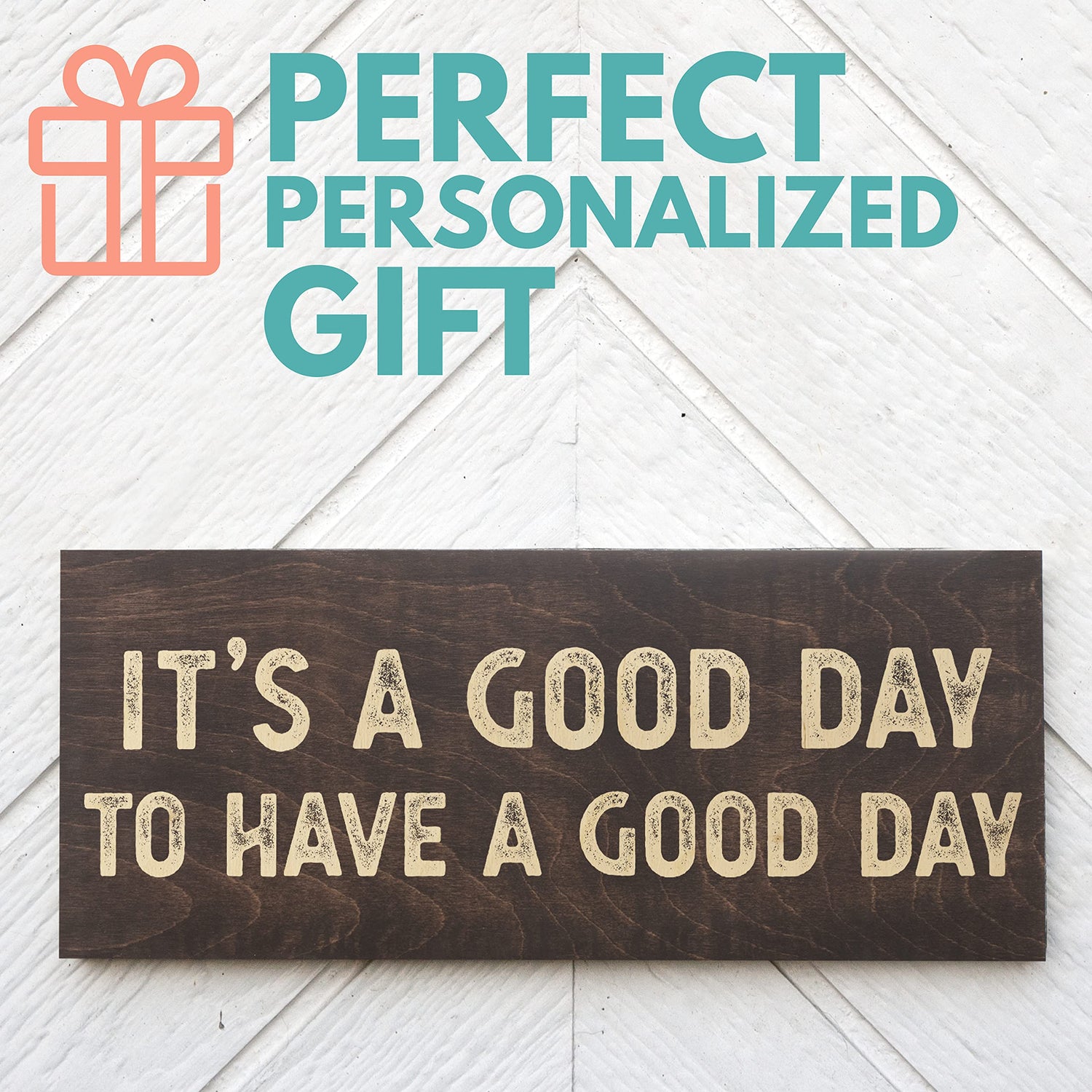 Custom Wood Sign, Personalized Wooden Name Sign w/Text, 10 Fonts, 5 Wooden Colors - 15" x 6"- Rustic Wall Decor Customization Mill