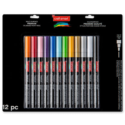 Craft Smart Premium Fine Tip Oil-Based Paint Pens - WoodArtSupply