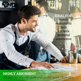 GREEN LIFESTYLE Terry Towels, White Rags, Bar Towels 100% Cotton Absorbent and Durable, Multipurpose Cleaning Rags, Cotton Cleaning Rags, Kitchen GREEN LIFESTYLE