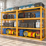 REIBII 40" W Garage Shelving Load 2200LBS Garage Storage Shelves Heavy Duty Shelving Adjustable Metal Shelving Unit for Garage Shelves Industrial REIBII