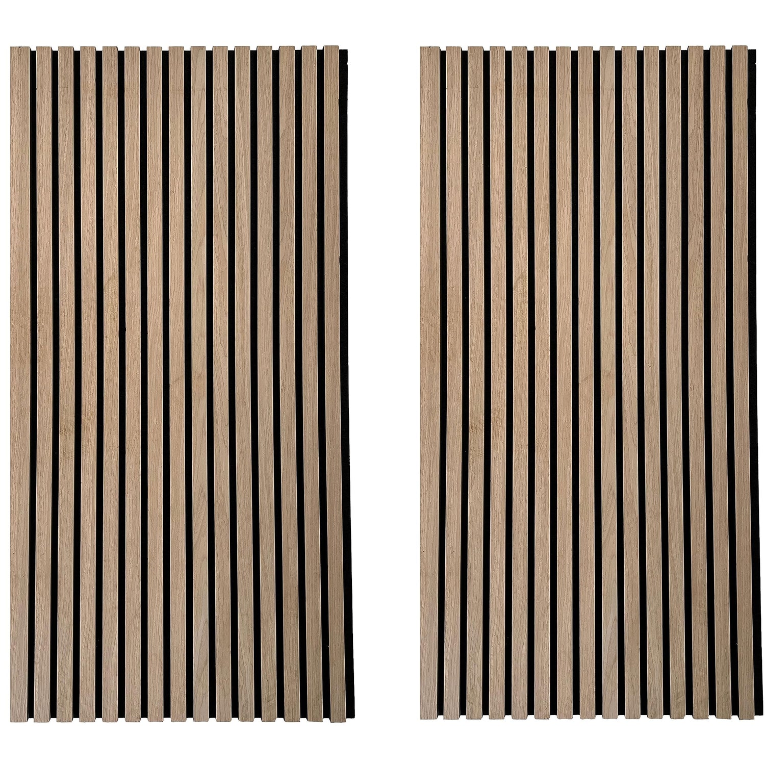 Mollywell Wood Slat Wall Panel, Easy Installation, Versatile, Enhanced Acoustic Design, Suitable for Living Room, Bedroom, Kitchen & Offices (2 Pcs, Mollywell