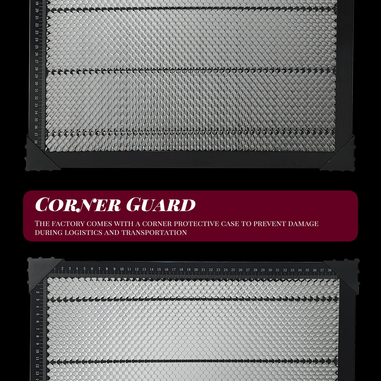 Doppy Laser Bed, Honeycomb Laser Bed 17.32” x17.32”x 0.87" Honeycomb Working Table for CO2 or Diode Laser Engraver Cutting Machine, Honeycomb Working Doppy
