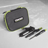 TRACER ProScribe Tool with Deep Hole Pencil, 6X Replacement Lead Holster and Carry Case (Multi-Function Scribe Tool) Enposmre Tracer