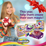 Creative Kids Spin & Paint Refill Pack - 8 x Large Cards - 8 x Small Cards - 4 x Round Cards - 5 Bottles of Colored Paint Creative Kids