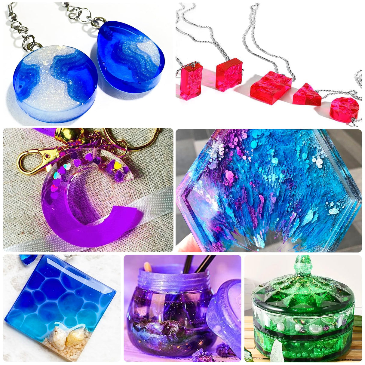 Epoxy Resin Pigment - 30 Colors Concentrated Liquid Epoxy Resin Dye, Translucent Resin Colorant for Resin Coloring, DIY Resin Jewelry Making, Paint, Vividye