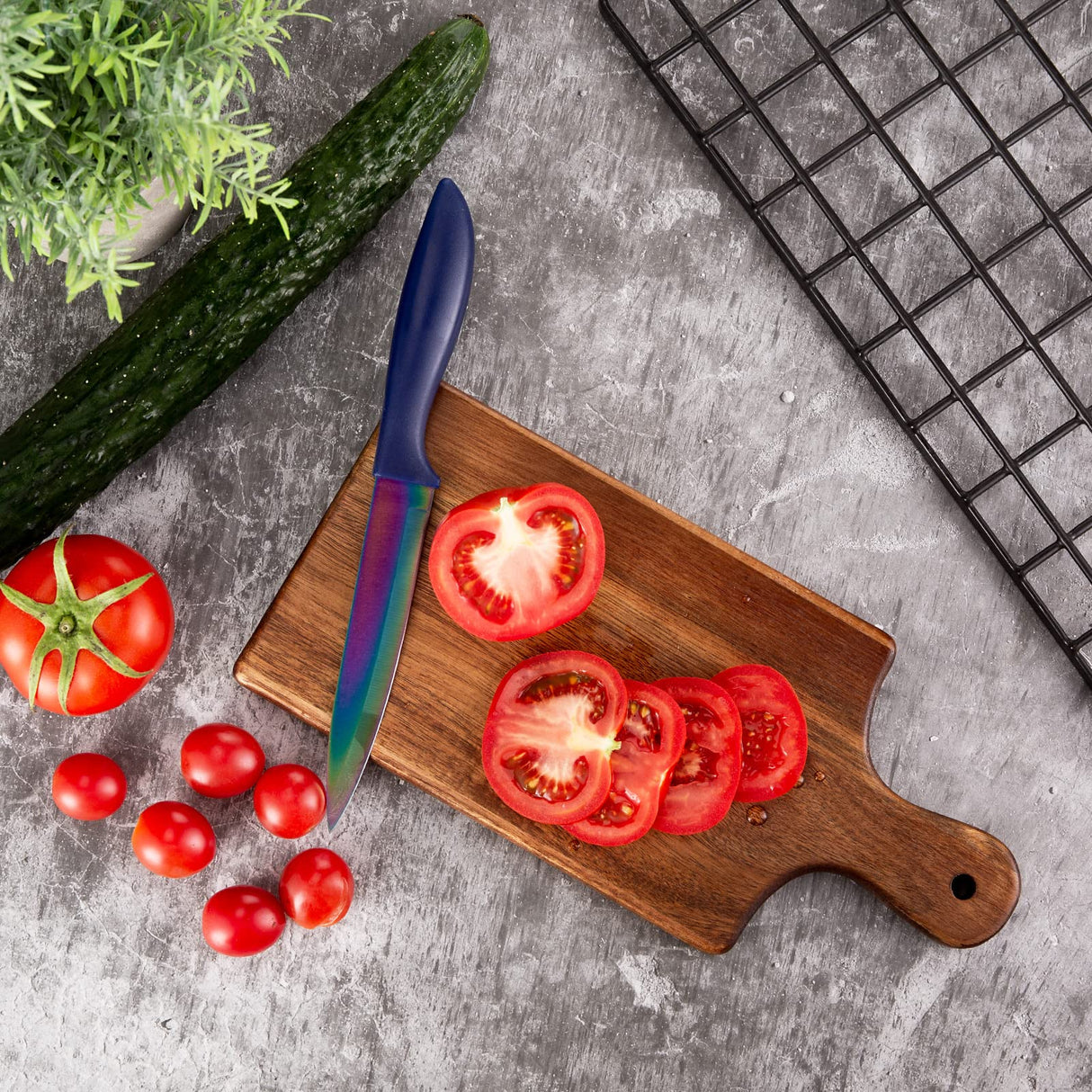 6 Pcs Personalized Acacia Cutting Boards with Handle, Wood Chopping Serving Board Set Bulk, DIY Engraving Gifts for Women Couples Wedding Anniversary SUNNOW